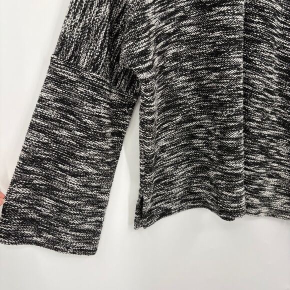 Madewell Button-Shoulder Wide-Sleeve Top in True Black, Sz Med, Transition - Picture 6 of 8